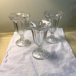 Vintage Italy Fidenza footed dessert cups
